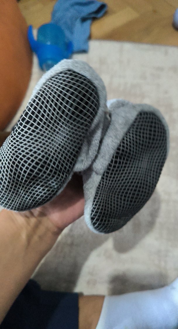 Gri Erkek Çocuk Sıcak Ev Terliği - Görsel 2