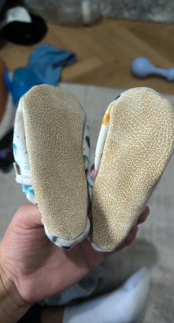 Renkli Baskılı Erkek Bebek Ev Ayakkabısı - Görsel 2