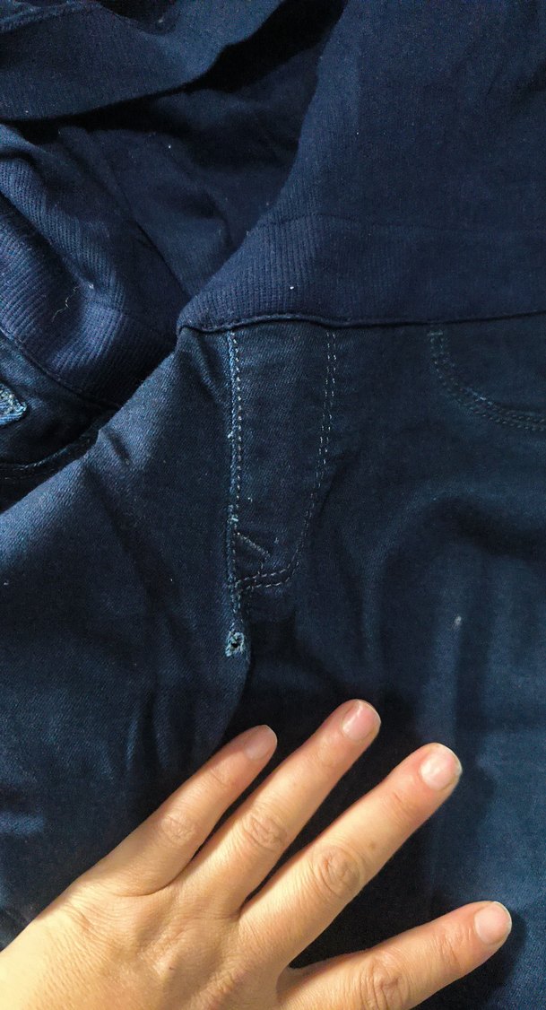 Koyu Lacivert Hamile Kot Pantolon - Görsel 2