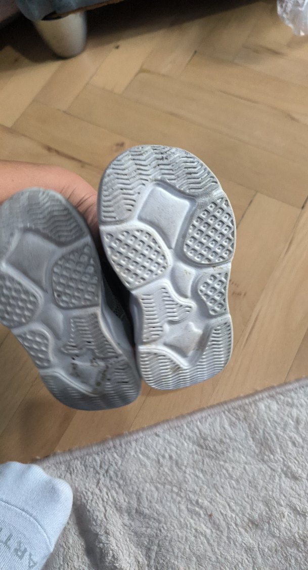 Gri Erkek Çocuk Spor Ayakkabı Velcro - Görsel 3