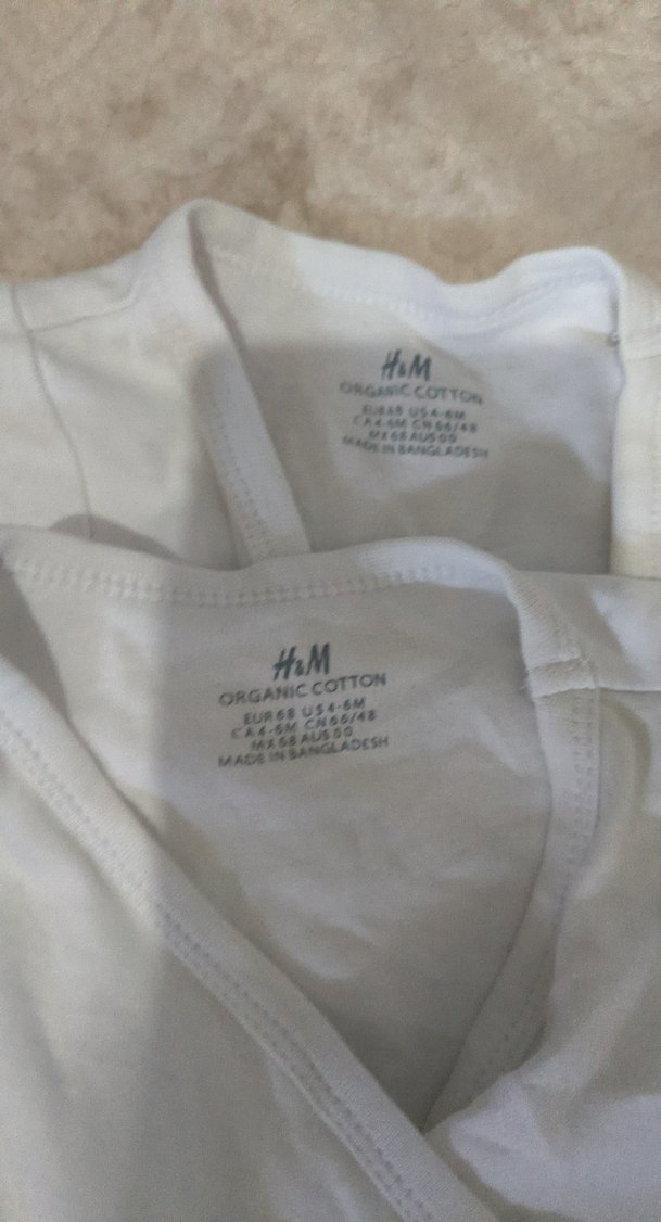 Beyaz Bebek Kısa Kollu Hastane Tulumu - Görsel 2