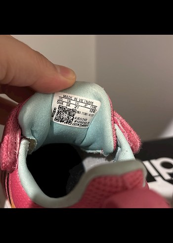 Kız Çocuk Pembe Adidas Cırtcırtlı Spor Ayakkabı - Görsel 5