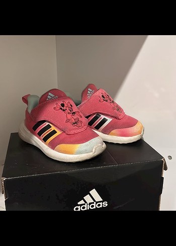 Kız Çocuk Pembe Adidas Cırtcırtlı Spor Ayakkabı - Görsel 4