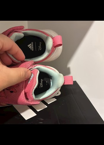 Kız Çocuk Pembe Adidas Cırtcırtlı Spor Ayakkabı - Görsel 3