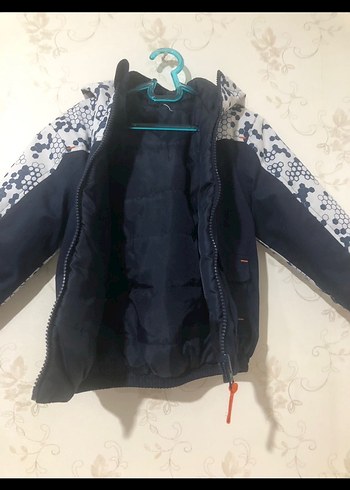 Erkek Çocuk Lacivert Baskılı Fermuarlı Ceket - Görsel 2