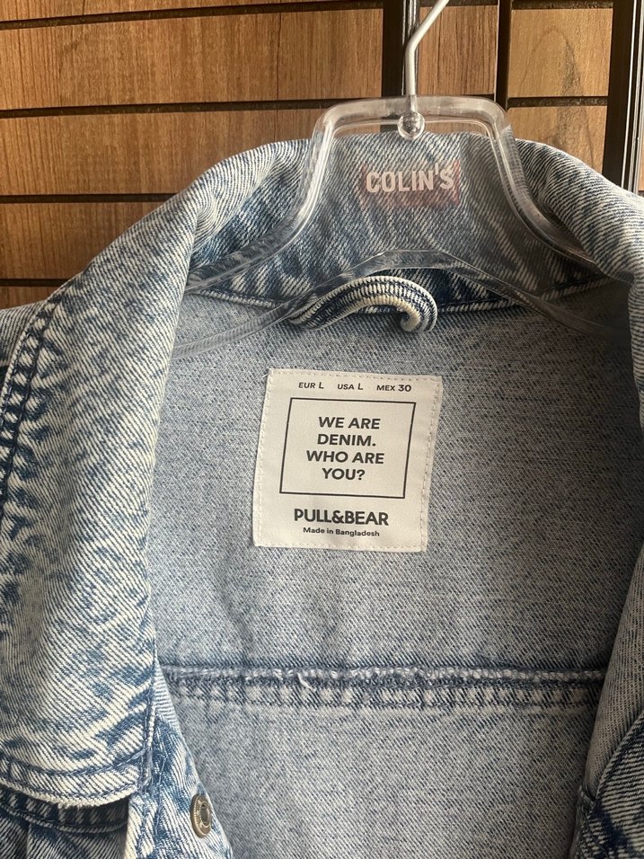 (PULL AND BEAR)Açık Mavi Kadın Denim Ceket Düğmeli - Görsel 4