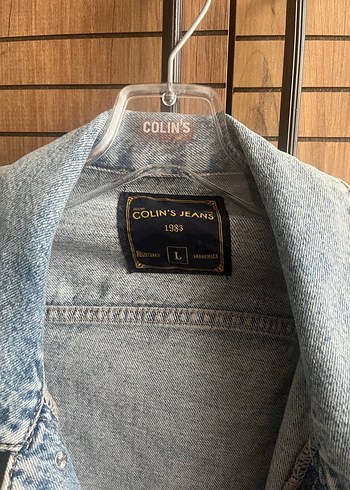 Gri Düğmeli Kadın Denim Ceket - Görsel 2