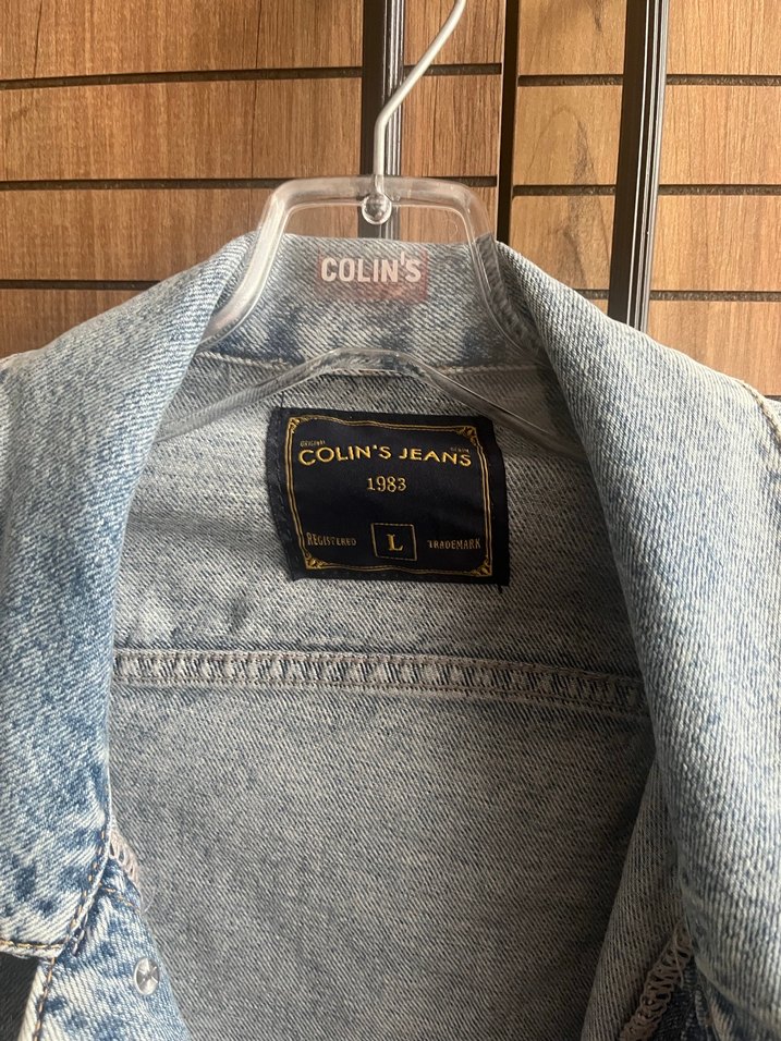 Gri Düğmeli Kadın Denim Ceket - Görsel 2