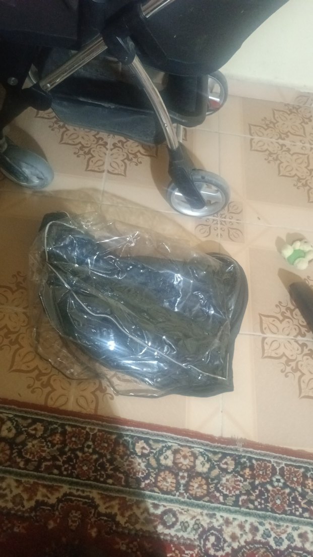 Koyu Kırmızı Bebek Arabası - Görsel 3