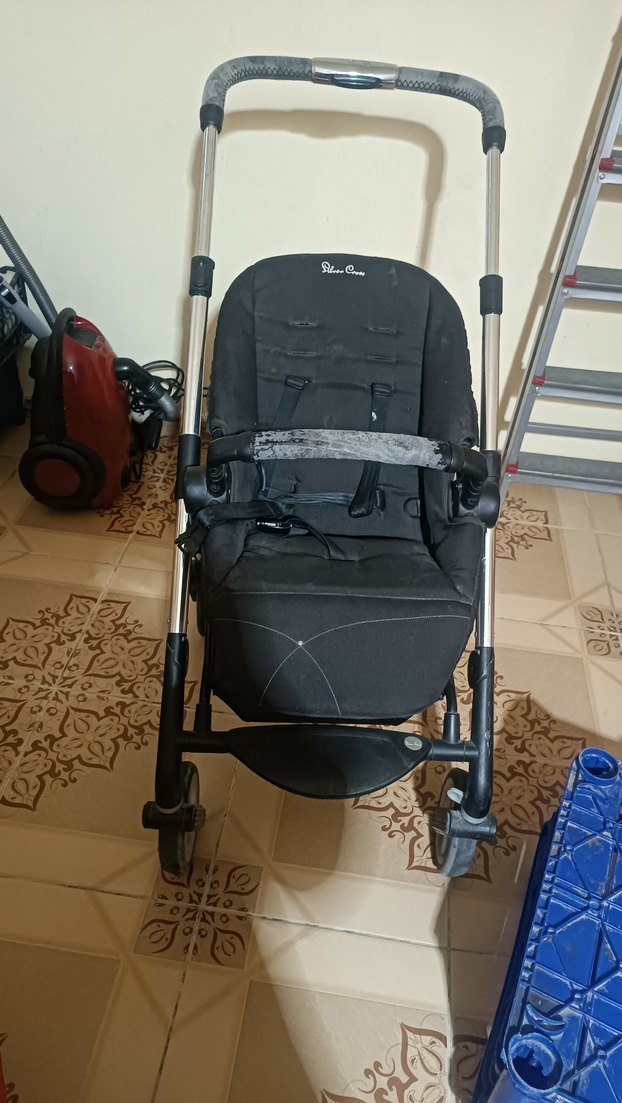 Koyu Kırmızı Bebek Arabası - Görsel 4