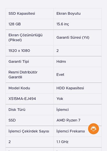 asus laptop dizüstü bilgisayar 128 gb 15.6 inc - Görsel 4