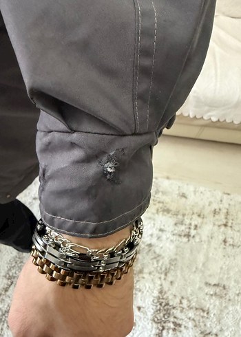 Gri Kapüşonlu Erkek Street Wear Mont - Görsel 3