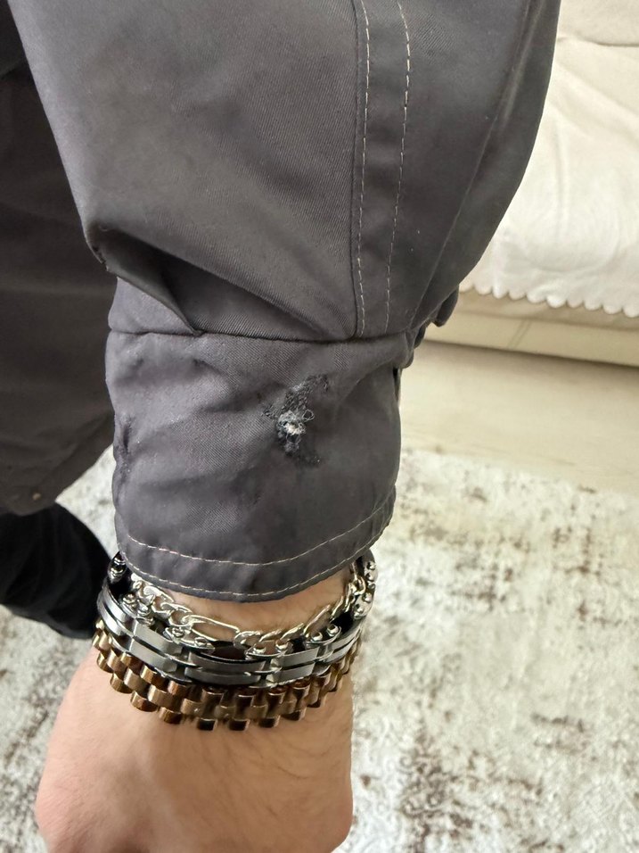 Gri Kapüşonlu Erkek Street Wear Mont - Görsel 3