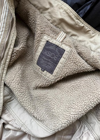 Bej Düğmeli Erkek Keten Mont - Görsel 7