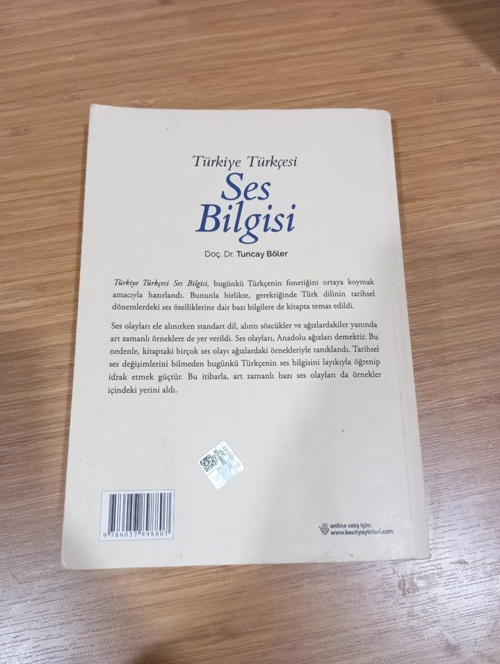 türkiye türkçesi ses bilgisi üniversite edebiyat ders kitabı - Görsel 2