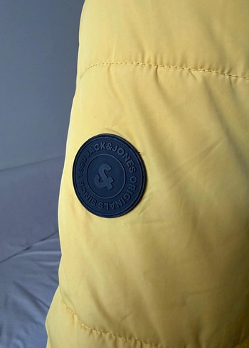 jack & jones Sarı Fermuarlı erkek Kışlık Mont - Görsel 3