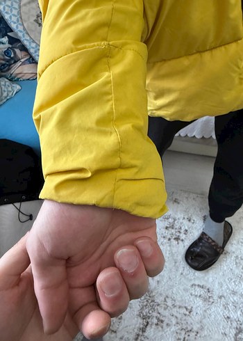 jack & jones Sarı Fermuarlı erkek Kışlık Mont - Görsel 4