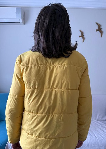 jack & jones Sarı Fermuarlı erkek Kışlık Mont - Görsel 2