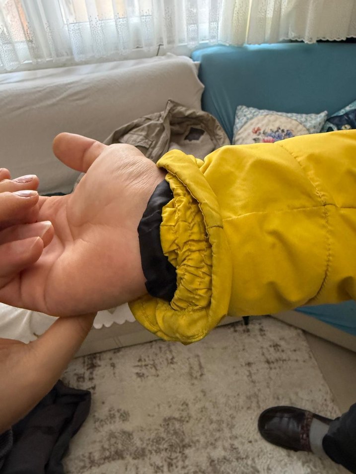 jack & jones Sarı Fermuarlı erkek Kışlık Mont - Görsel 5