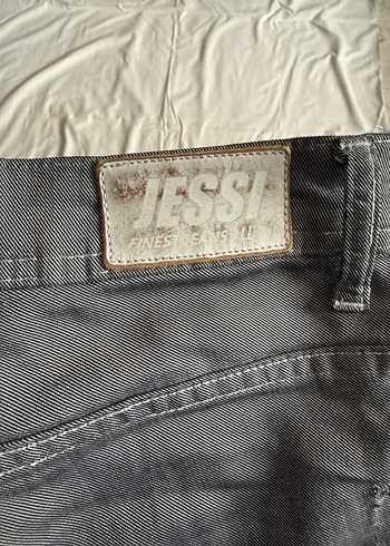 erkek gri dar kesim denim pantolon - Görsel 2