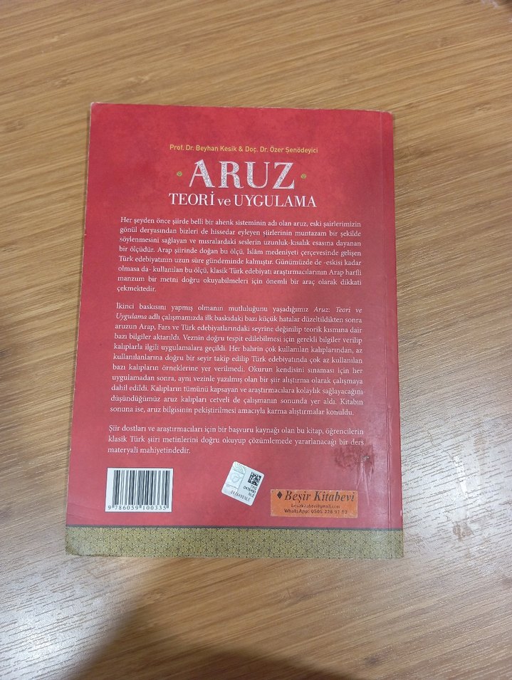 aruz teori ve uygulama üniversite divan edebiyatı ders kitabı - Görsel 2