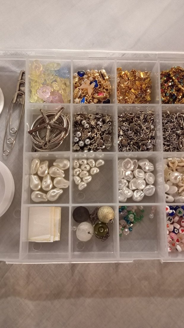 gümüş renk kolye ucu charm takı malzemesi boncuk seti - Görsel 4