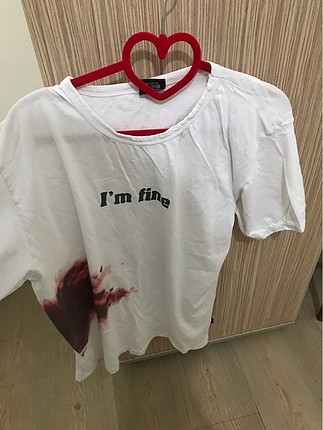 Mango Ben iyiyim yazılı tişört