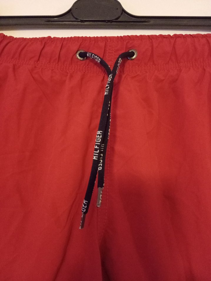 Kırmızı Belden Bağlamalı Erkek Şort - Görsel 3