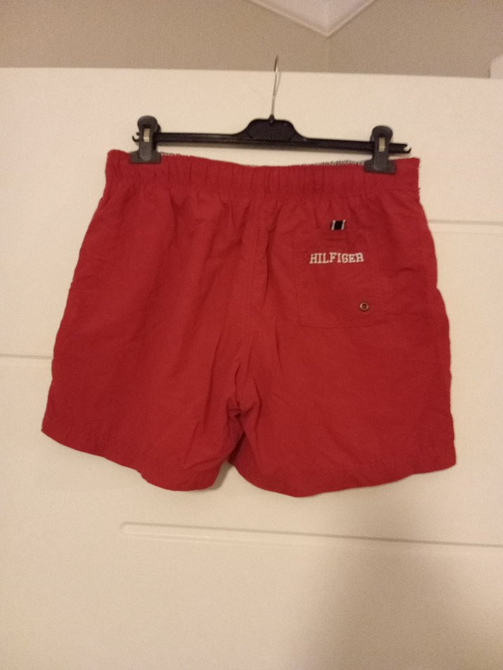 Kırmızı Belden Bağlamalı Erkek Şort - Görsel 4