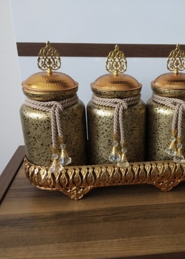 dekoratif baharatlık 3lü  - Görsel 2
