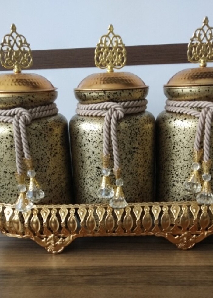 dekoratif baharatlık 3lü  - Görsel 4