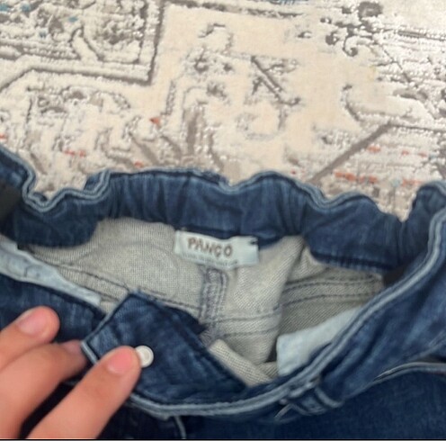 9 Yaş Beden Panço kot pantolon 9-10 yaş