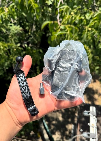 Aynaya takılan motosiklet telefon tutucu - Görsel 4