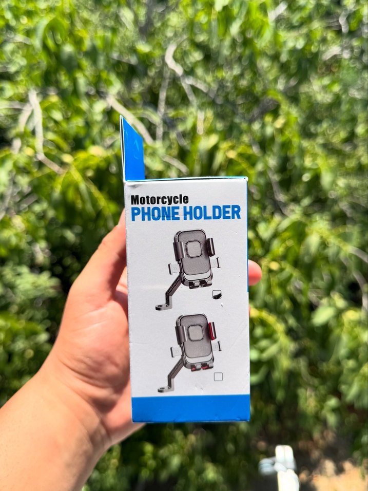 Aynaya takılan motosiklet telefon tutucu - Görsel 2