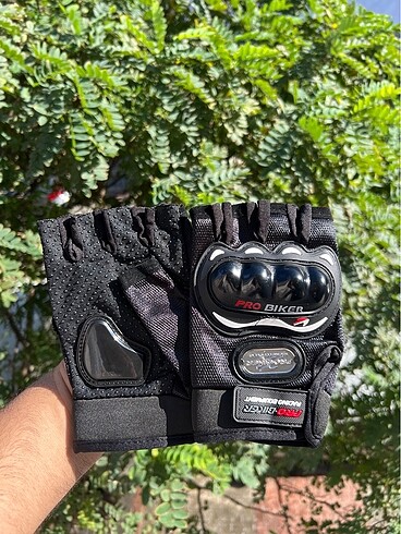 Probiker yarım model korumalı motosiklet eldiveni