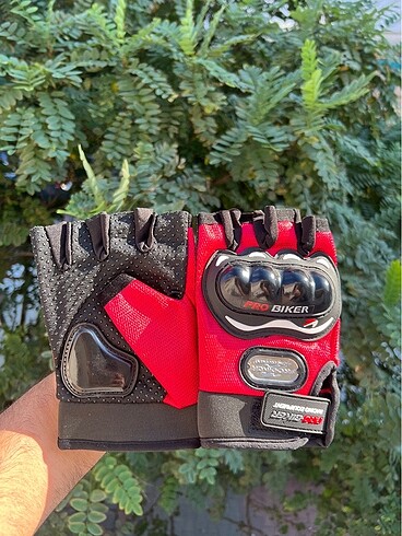 Probiker yarım model korumalı motosiklet eldiveni