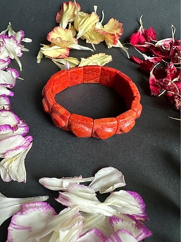 Mercan doğaltaş bileklik - Görsel 3