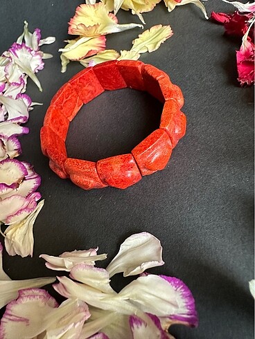 Mercan doğaltaş bileklik - Görsel 2