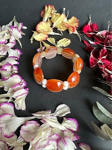 Akik Sedef Topaktaş bileklik - Görsel 5