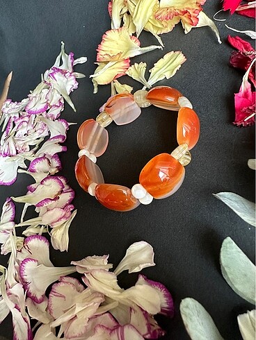 Akik Sedef Topaktaş bileklik - Görsel 2