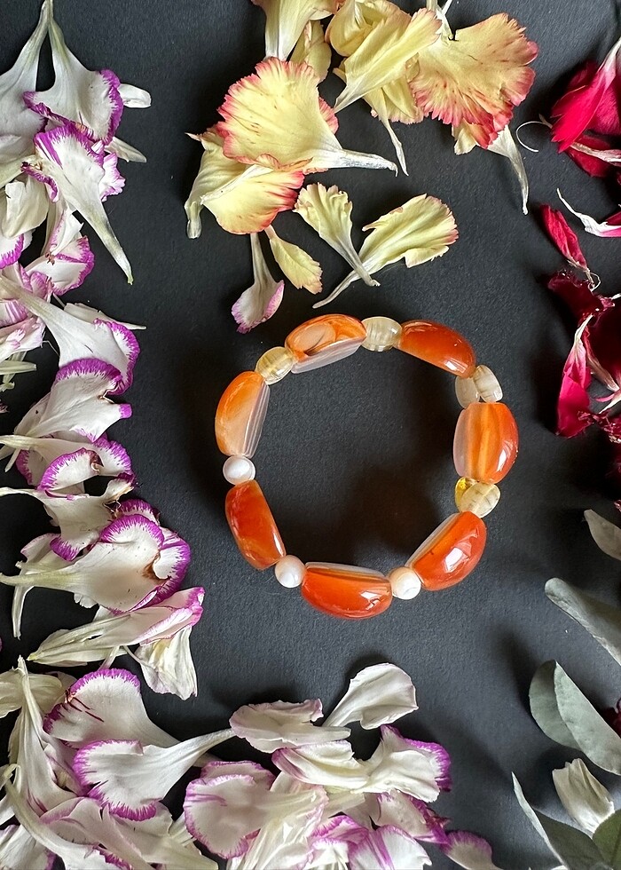 Akik Sedef Topaktaş bileklik - Görsel 4