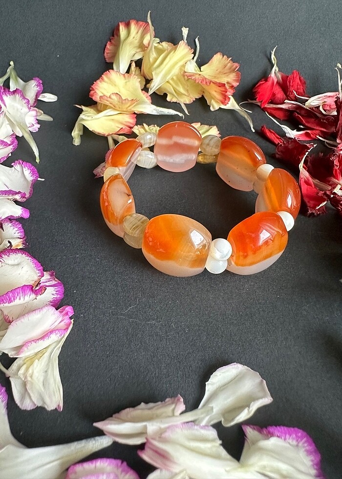 Akik Sedef Topaktaş bileklik - Görsel 3