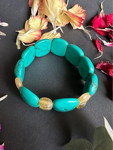 Turkuaz doğaltaş bileklik - Görsel 4