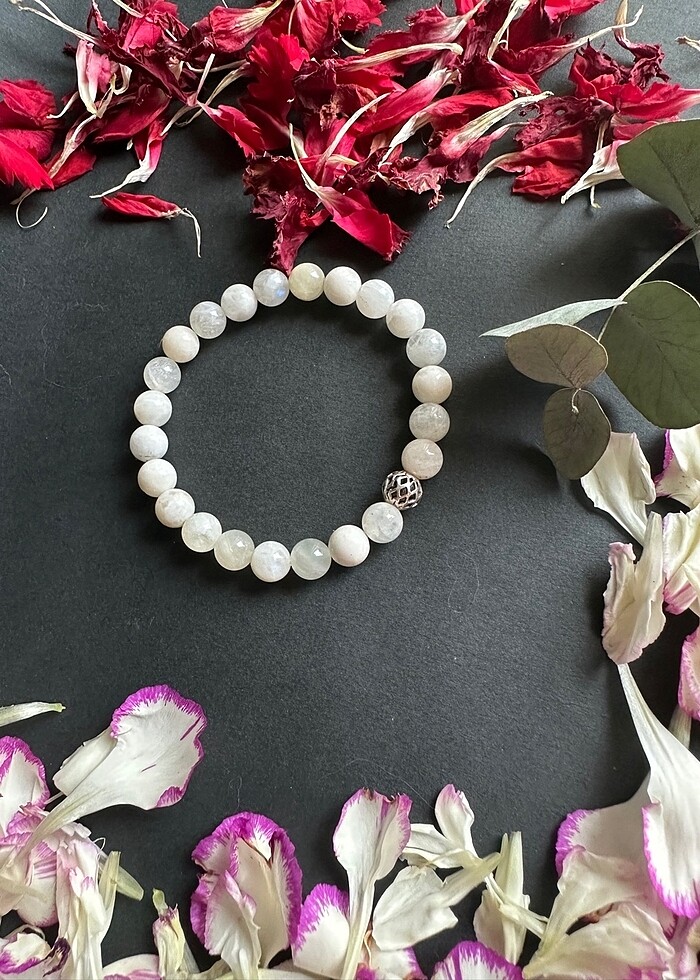 Ay taşı doğaltaş bileklik - Görsel 2