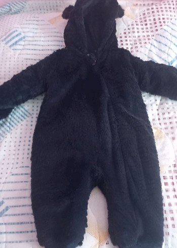 Siyah Kürklü Bebek Tulumu - Görsel 2