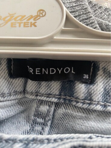 36 Beden beyaz Renk Wide leg jean trendyolmilla