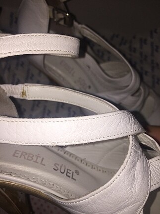 38 Beden beyaz Renk Erbil Süel beyaz topuklu ayakkabı