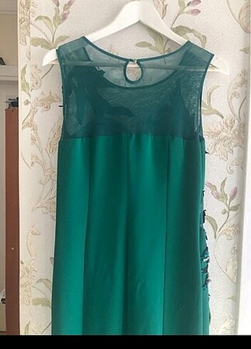 44 Beden yeşil Renk Abiye elbise