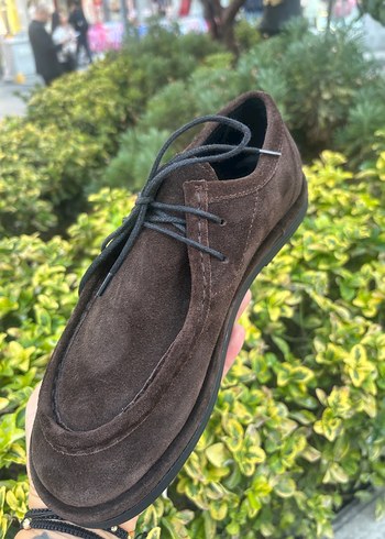 Kahverengi Süet kadın Klasik Ayakkabı - Görsel 3