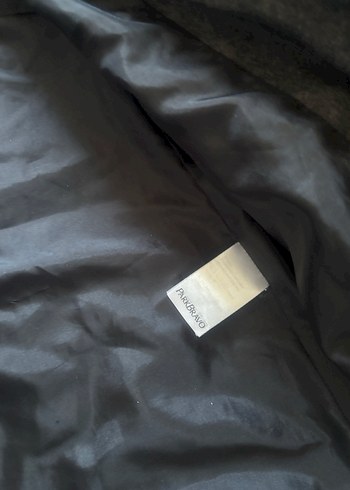 Gri Uzun Kadın Kış Montu, Kürklü Detaylı - Görsel 4